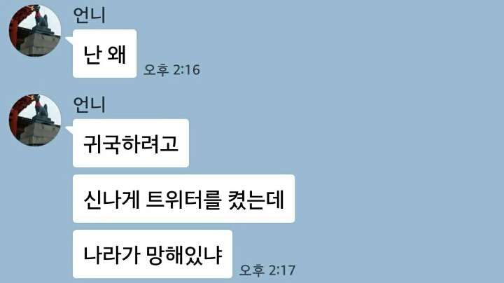 여행간 언니에게 카톡이왔다 | 인스티즈