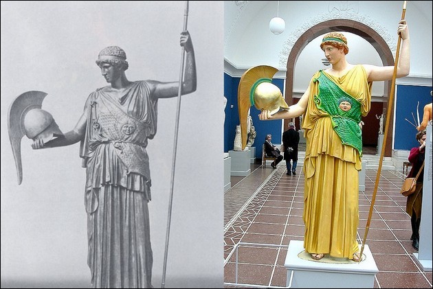 사실은 채색이 되어있었던 고대 그리스의 조각상들 | 인스티즈