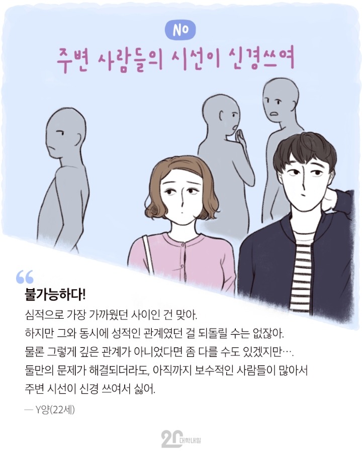 전여친,전남친과 친구 사이? 가능하다vs불가능하다 | 인스티즈