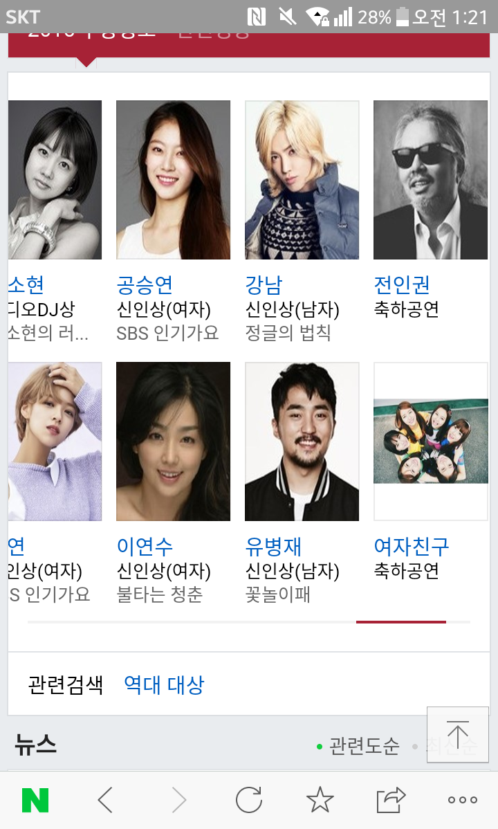  2016 SBS 연예대상 수상자 | 인스티즈
