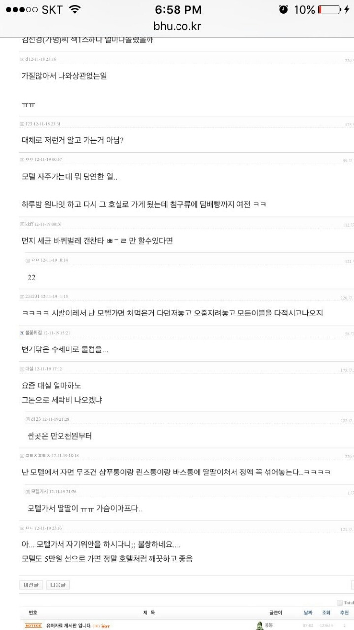 난 모텔가면 절대로 거기 있는 샴푸 린스 바디워시 안 씀.twt | 인스티즈