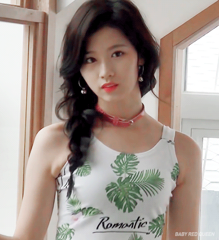 트와이스 큐티 사나.gif | 인스티즈