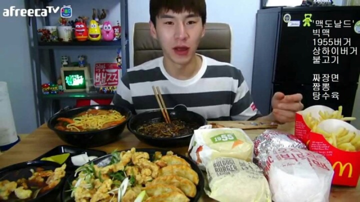 먹방 BJ 먹는양 톱쓰리 | 인스티즈