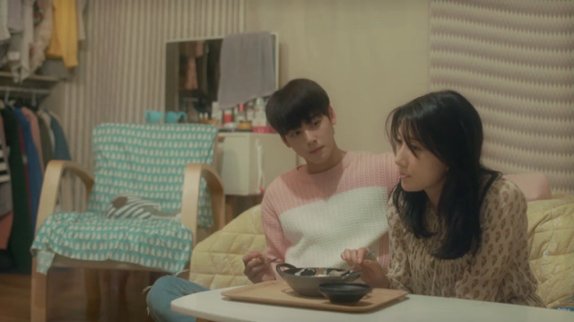 [마이로맨틱썸레시피] 모쏠 여주가 차은우 입간판과 사랑에 빠지는 웹드 4화 | 인스티즈
