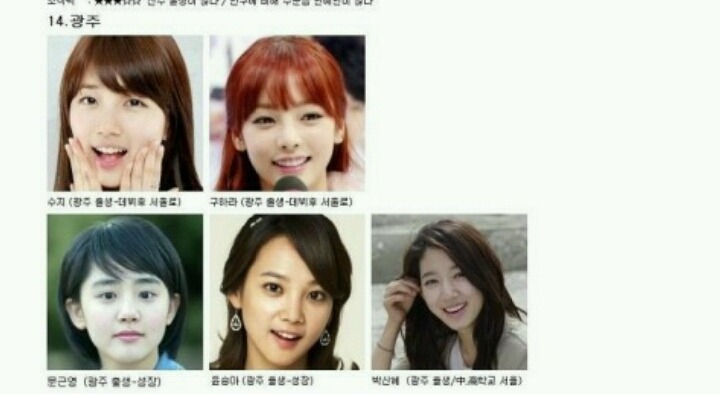 우리나라에서 미녀들이 많다고 소문난 두 도시 | 인스티즈