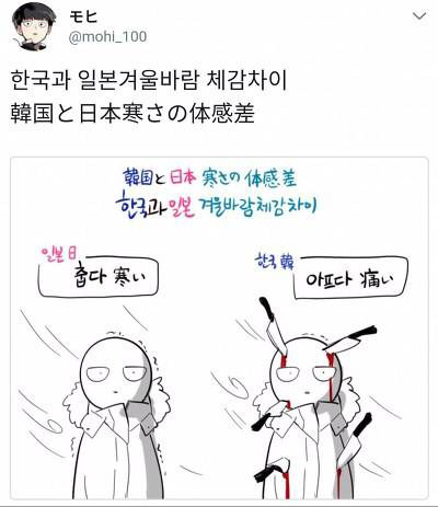 일본인이 말하는 한국과 일본 겨울바람 차이.jpg | 인스티즈