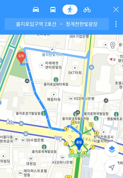 청계천 한빛광장 오시는 길 | 인스티즈