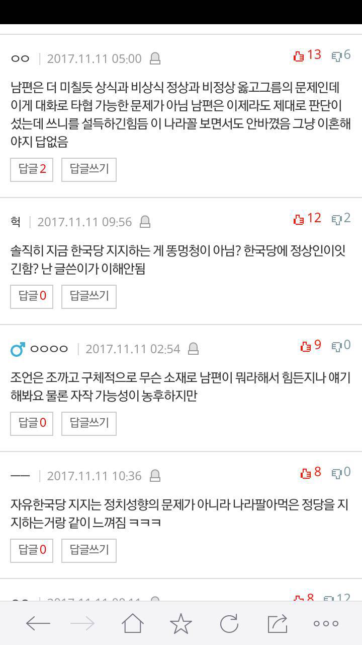 정치성향이 바뀐 남편때문에 힘들어요 | 인스티즈
