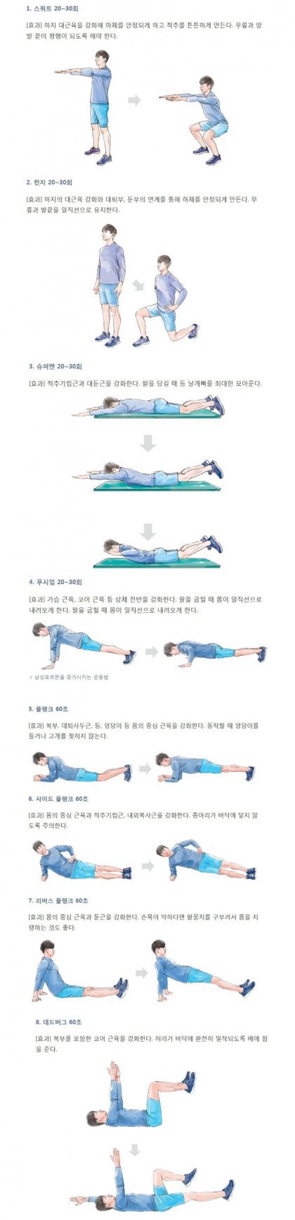 하루에 한세트씩 하면 좋다는 운동.jpg | 인스티즈