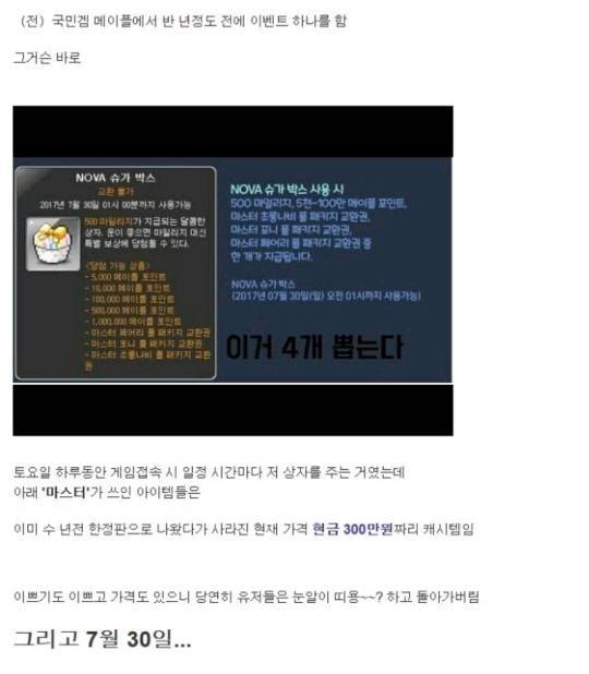전설의 메이플 개이뿌덩 사건.jpg | 인스티즈